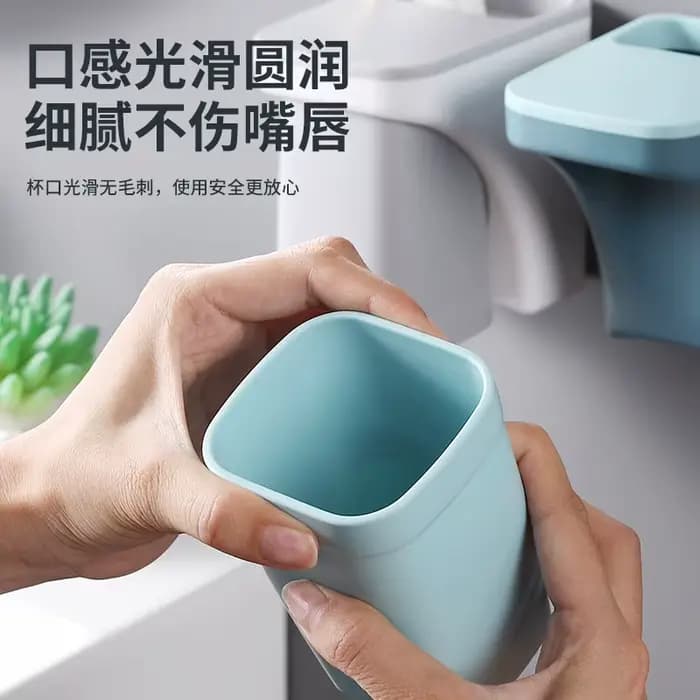 Ensemble de gobelets pour rince-bouche, porte-gobelet de salle de bain, support de rangement dentaire