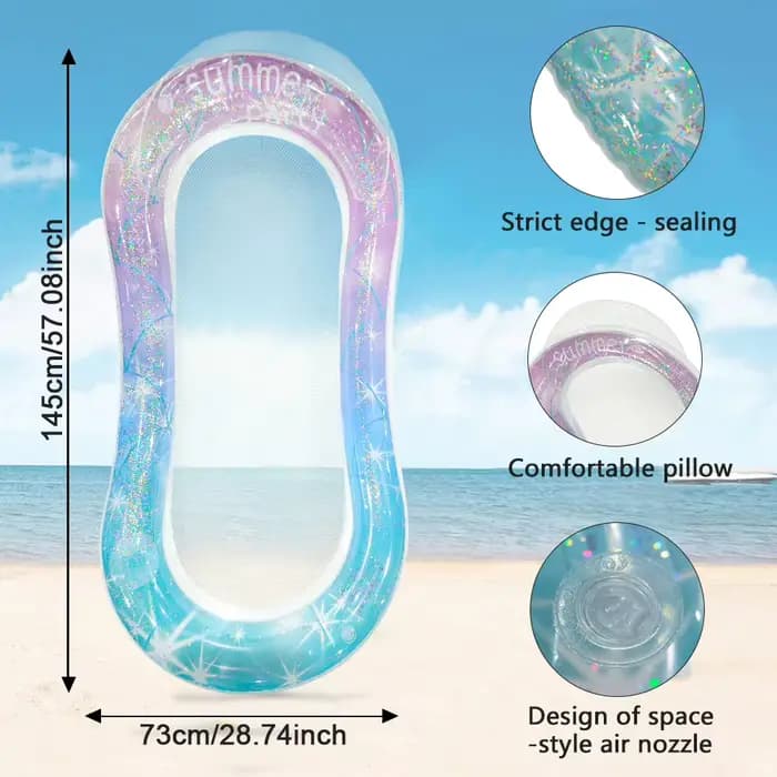 Chaise longue gonflable pour piscine adulte