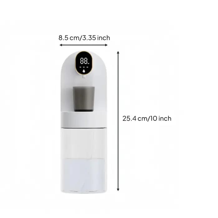 Distributeur automatique de bain de bouche avec compartiment pour gobelet, dispositif de distribution mural pour usage domestique dans la salle de bain, rechargeable par USB, 600 ml