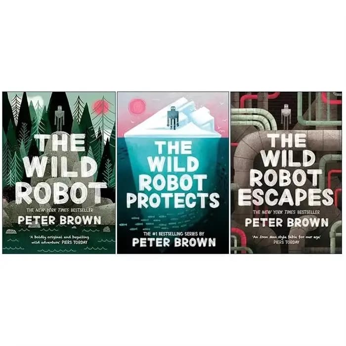 3 livresLe robot sauvage de Peter Brown Livre de poche en anglais