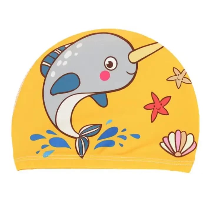 Bonnet de natation en tissu élastique pour enfants