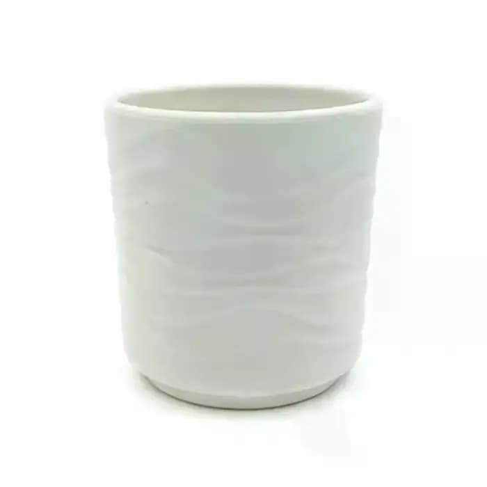Pot de fleurs en céramique imitation, forme vague simple, jardinière minimaliste pour orchidées et plantes vertes, décoration intérieure
