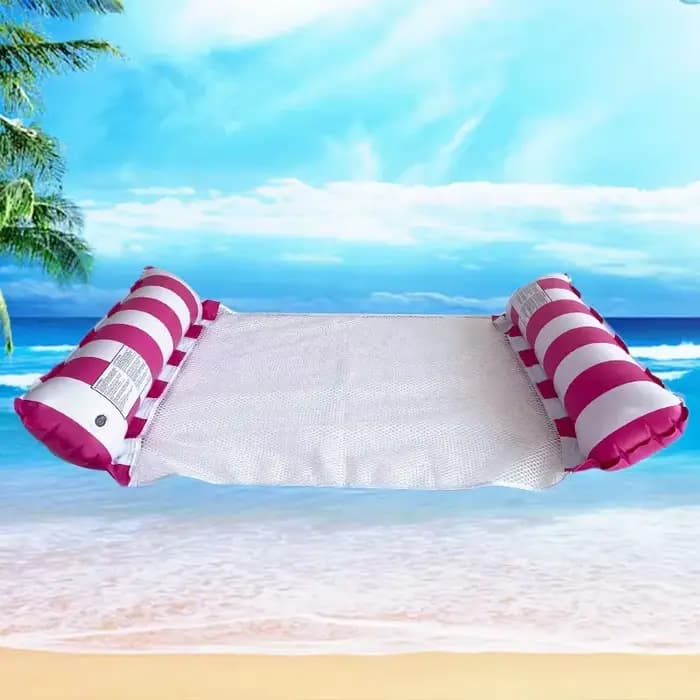 Chaises longues rayées haut de gamme pour piscine - Matelas de bain de soleil durables