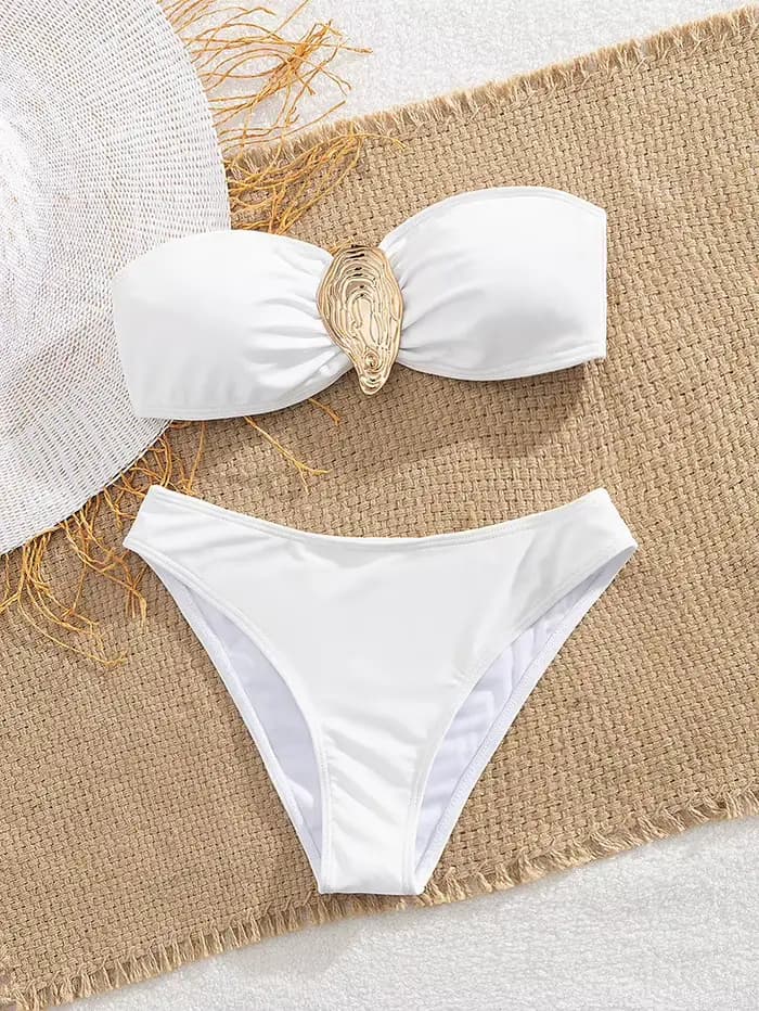 Seashell BanribBikini-Maillot de bain sexy pour femme, ensemble deux pièces, culotte tanga, style brésilien, vêtements de plage, 2025