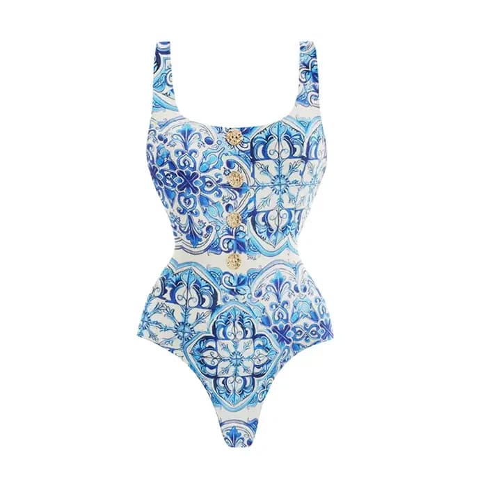 2Pc rétro imprimé maillot de bain 2026 Sexy Bikini femmes maillots