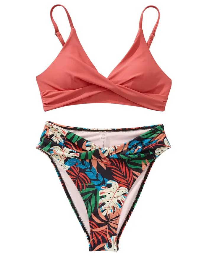 Bikini sexy à col en V pour femmes