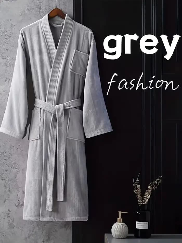 Peignoir d'hôtel 100% coton Terry brossé, épais, absorbant, Kimono gaufré, pour station de Spa, nouveau Design portable