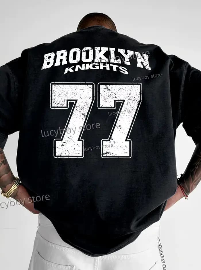 BROOKCircN-T-Shirt à Manches Courtes pour Homme, Vêtement de dehors, Vintage, observateur, en Jersey