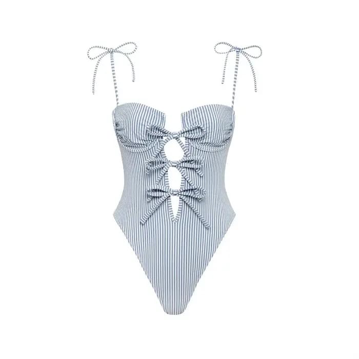 Maillot de bain une pièce licou avec couverture pour femmes