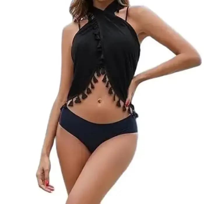 Femmes Sarong Coverups Sexy court maillot de bain en mousseline de soie jupe portefeuille plage