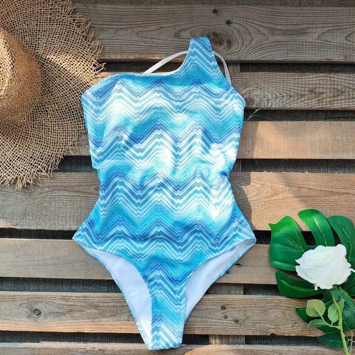Maillot de bain une pièce asymétrique pour femme
