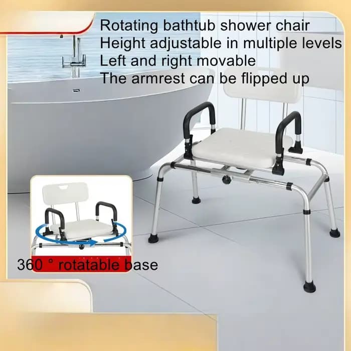 Tabouret de salle de bain, chaise de baignoire rotative pour personnes âgées, chaise de douche pour personnes handicapées, chaise de douche pour femmes enceintes