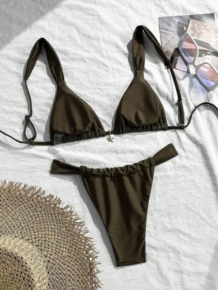 Ensemble de bikini orné d'étoiles de mer sexy 2026 pour femme