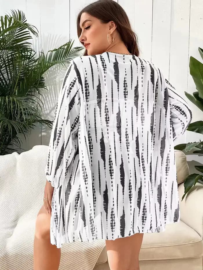 Jucleo-Maillot de bain deux pièces pour femmes, grande taille, sexy, imprimé, taille haute, tenue de plage, bikini, 5XL, nouvelle collection
