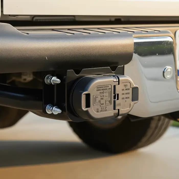 Faisceau de câblage de remorque 7 voies et 4 voies avec support, pour F150, Chevy Silverado, RAM 2007-2024
