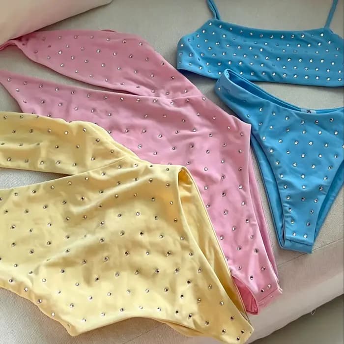 Strass maillot de bain