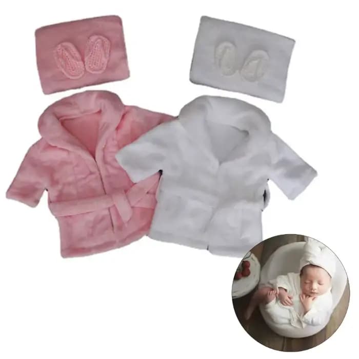Peignoir de bain pour filles, accessoires de photographie pour nouveau-nés, tenue Photo, Costume de pose de bébé, peignoir, ensemble A2UB