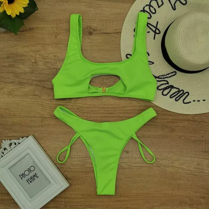 Maillot de bain Sexy couleur néon