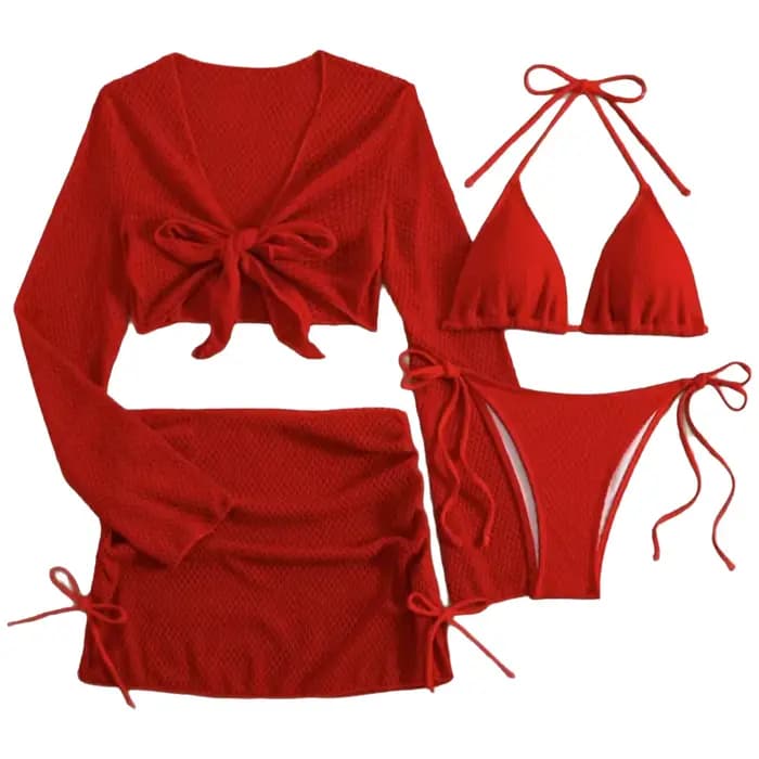 Maillot de bain sexy pour vacances à la plage, nouvelle collection 2026, couleur unie, pour femme adulte, séchage rapide, haute élasticité, éco-responsable