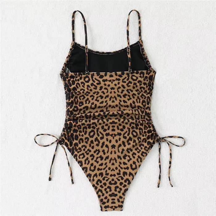 Maillot de bain une pièce imprimé léopard