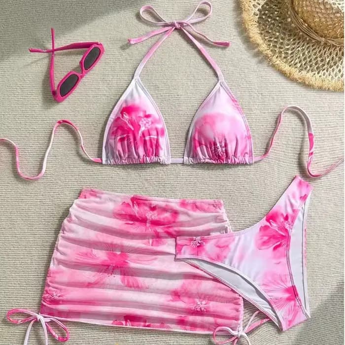 Ensemble bikini sexy 3 pièces pour femme