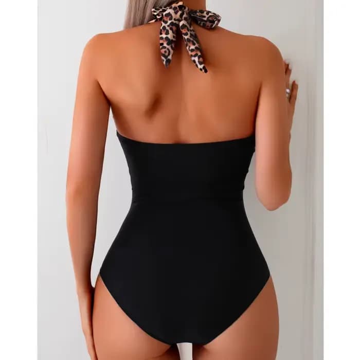 Maillot de bain une pièce imprimé léopard