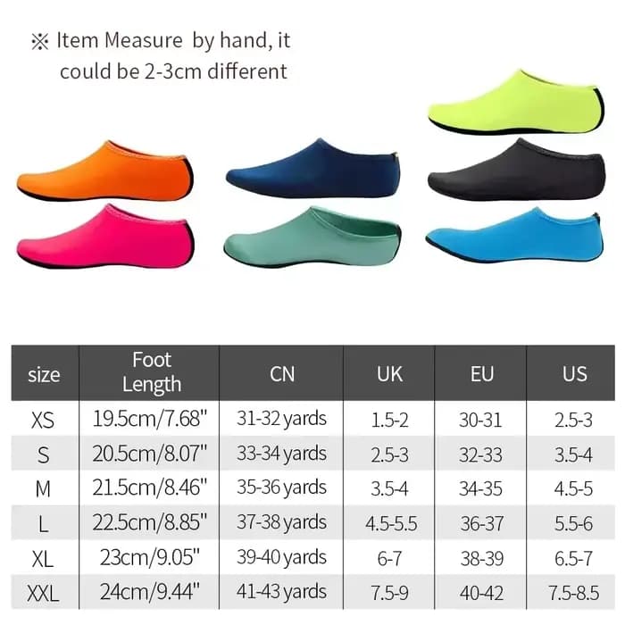 Chaussures aquatiques unisexes antidérapantes – Chaussettes d'eau à séchage rapide pour la natation
