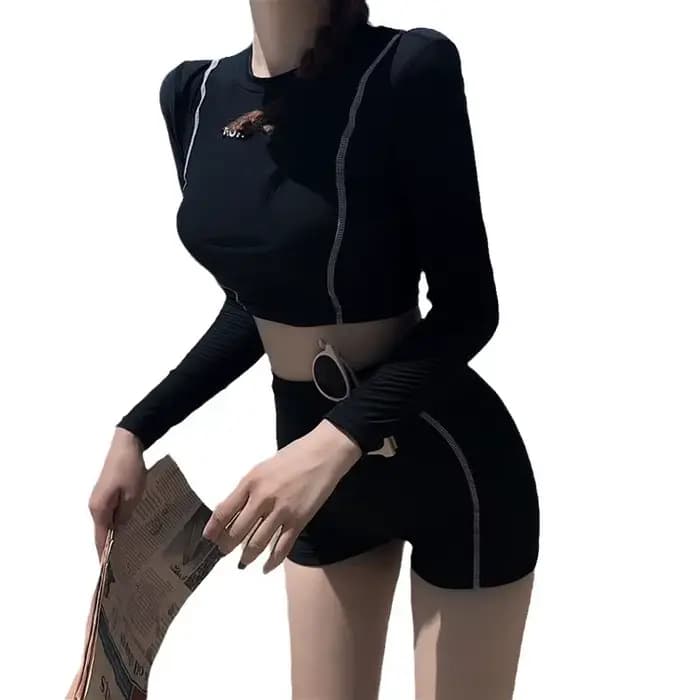 Maillot de bain fendu de sport pour femmes