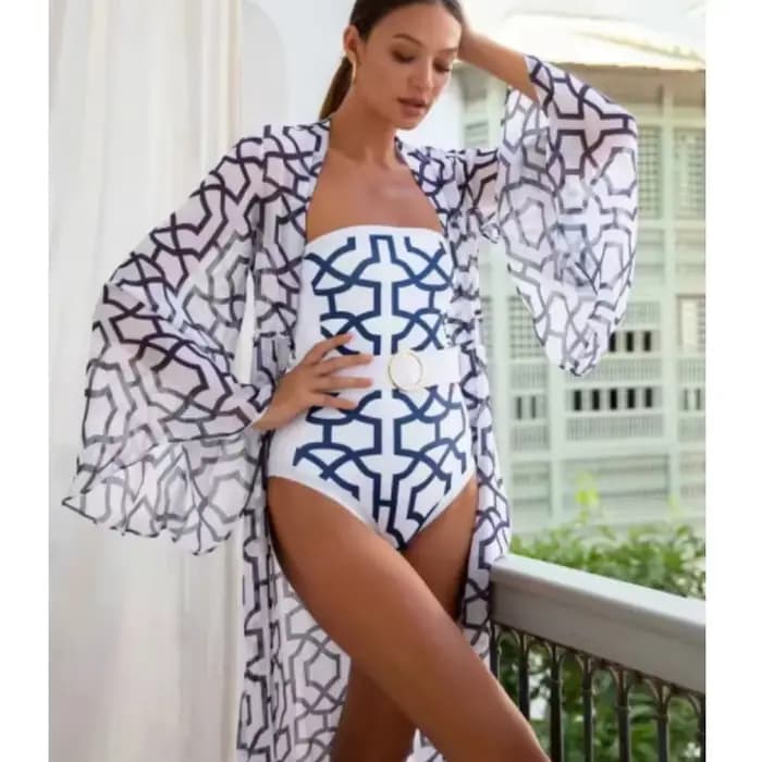 Cikini Maillot de bain une pièce imprimé pour femme