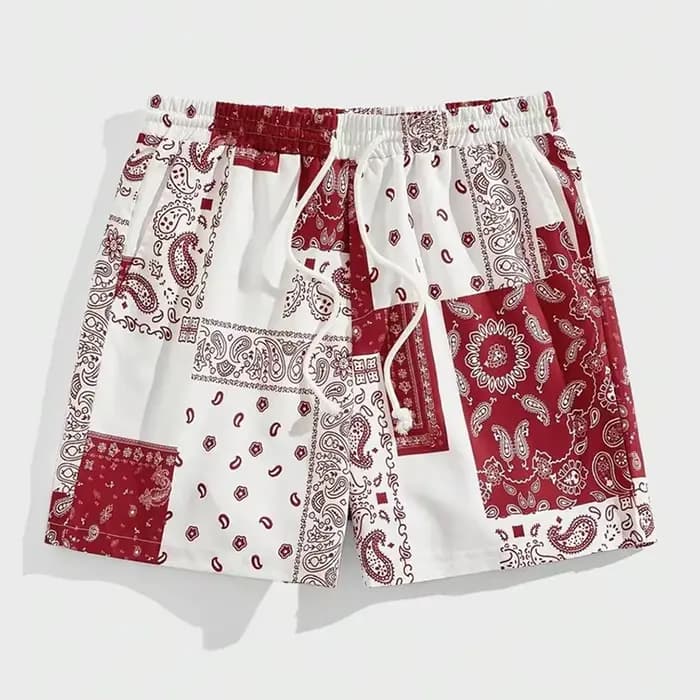 Short de planche graphique Paisley pour hommes et femmes, mode d'été, quotidien, décontracté, respirant, cordon de serrage, plage, court, motif artistique classique