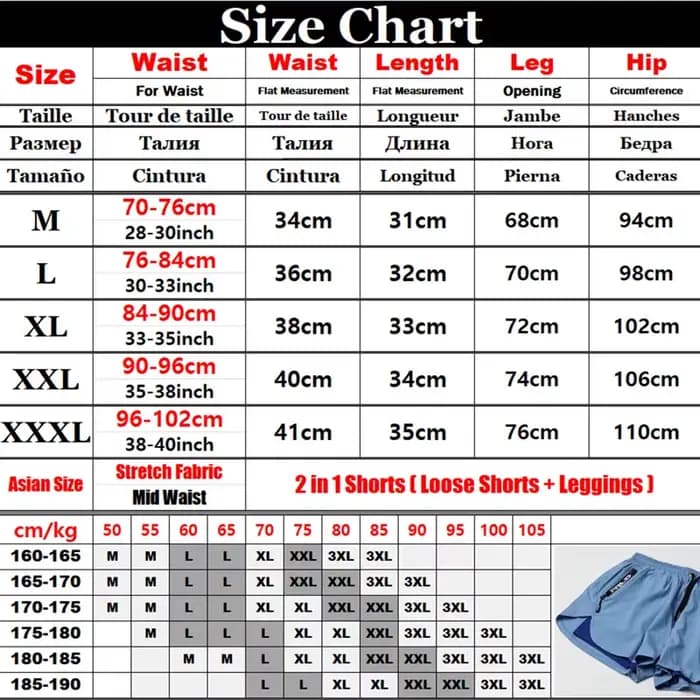 Short de bain extensible pour homme avec doublure de compression