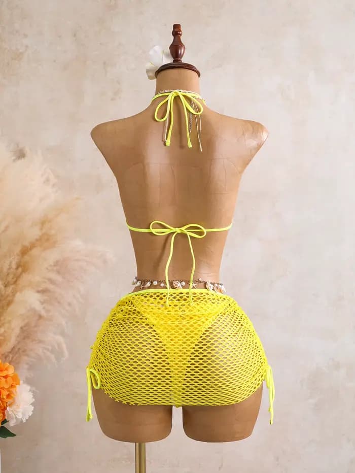 Maillot de bain sexy à rayures zèbre pour femme