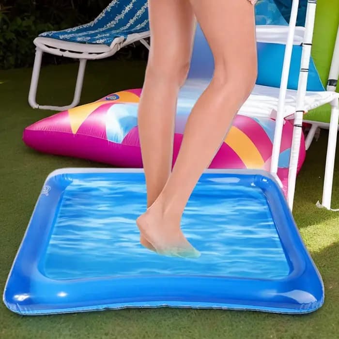 Bain de pieds gonflable portable pour la plage, le camping, les vacances, le jardin, la terrasse, l'hôtel et la maison