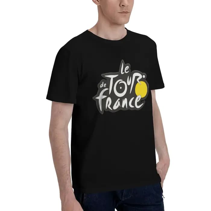 T-shirt en coton 100% avec motif Tour de France, t-shirts Tour de France pour hommes