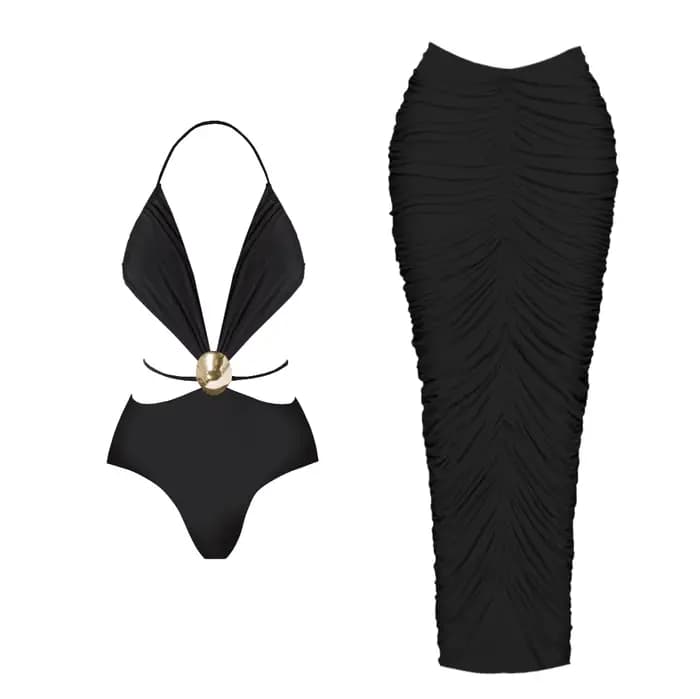 2025 maillot de bain creux avec couverture Sexy maillots