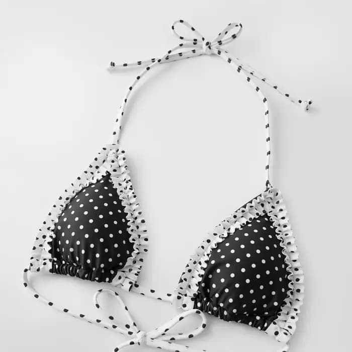 Ensemble bikini d'été à pois pour femmes