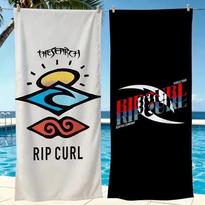 Serviette de bain en microfibre Surf R-Rip Curls pour la natation, le surf, le camping, unisexe, pour les vacances