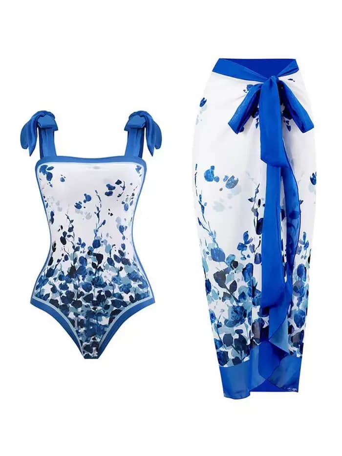 Maillot de bain une pièce 2026 avec jupe échancrée et rembourrage