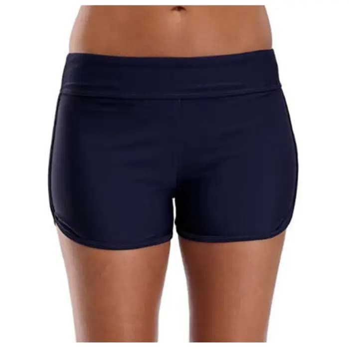 Short de bain femme taille haute conseil maillot de bain short de bain bas de maillot de bain couleur unie garçon Shorts dames maillot de bain troncs