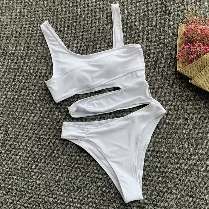Maillot de bain une pièce blanc
