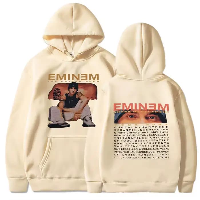 Eminem Anger Management Tour 2002 sweat à capuche Vintage Harajuku drôle Rick sweats à manches longues hommes femmes pull mode