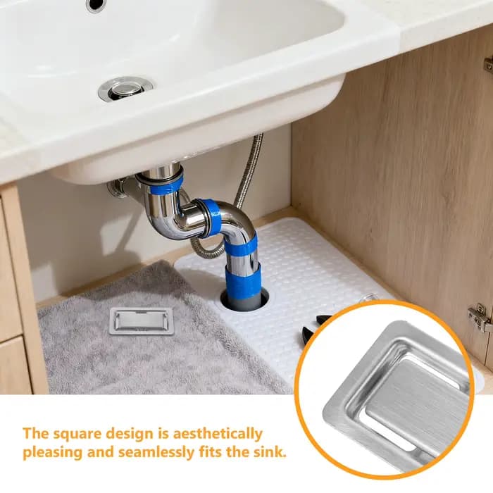 Cache-trou de vidange pour évier de cuisine, couvercles de baignoire, plaque de finition carrée pour lavabo de salle de bain, insert de bouchon de trop-plein d'évier