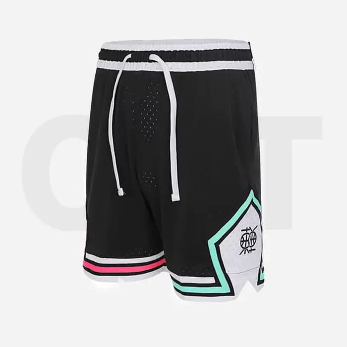 Jordan Short de sport décontracté à séchage rapide avec cordon de serrage à la taille élastique pour homme, noir HF6592-010