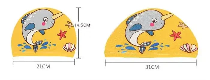 Bonnet de natation en tissu élastique pour enfants