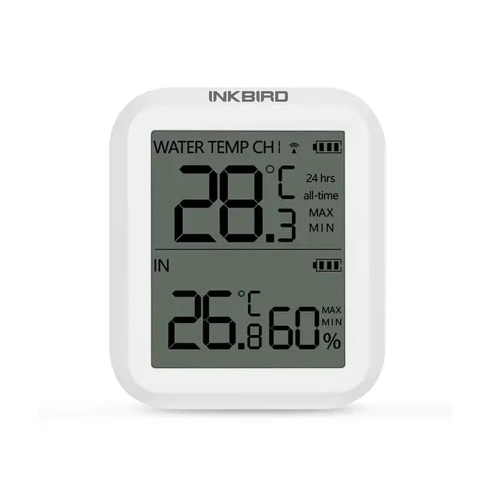INKBIRD IBS-P01R Thermomètre de piscine flottant sans fil Bain pour animaux de compagnie pour piscine, eau de bain, spas, aquariums et étangs à poissons