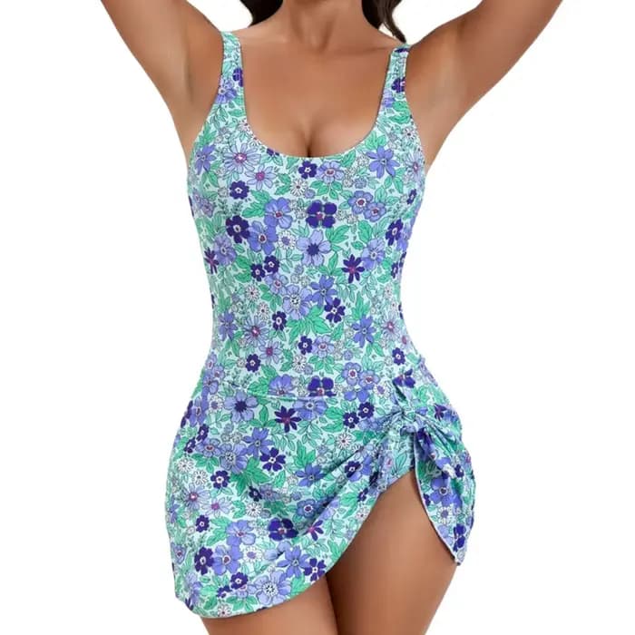 2025 femmes maillot de bain cravate noeud jupe de bain sans manches maillot de bain imprimé léopard maillots de bain Monokini femme maillot de bain maillot de bain