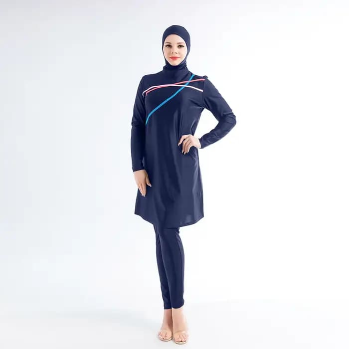 Maillot de bain musulman pour femmes, modeste, burkini, à la mode, couverture complète, conservateur, tenue de bain islamique