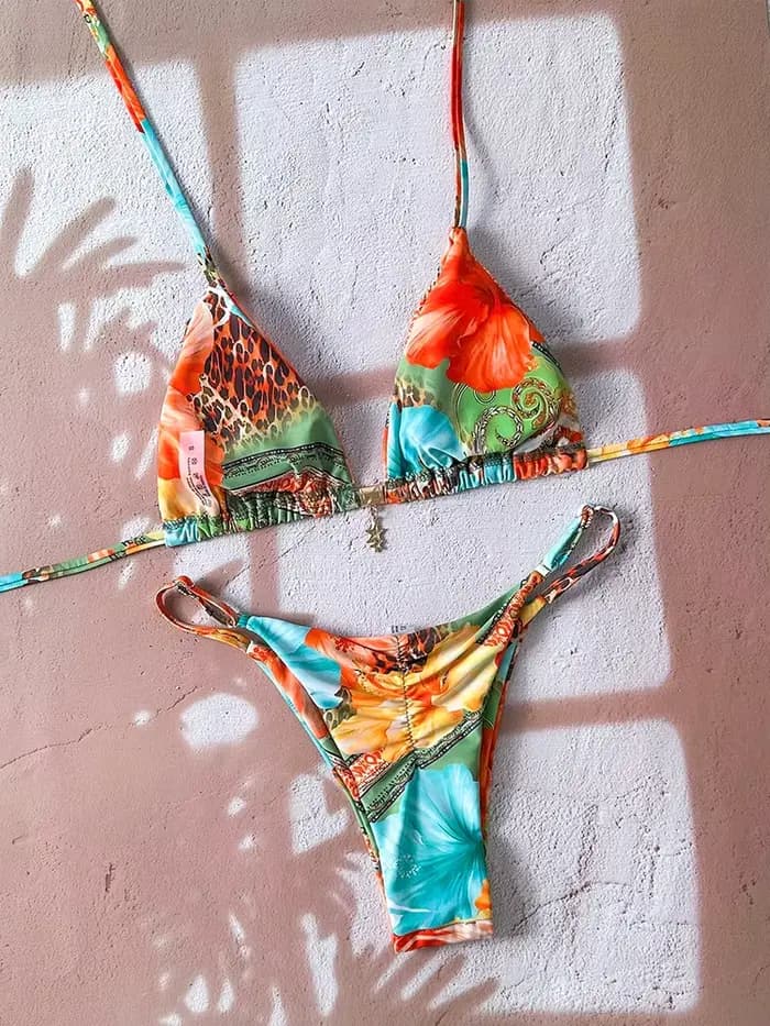 Micro bikini pour femmes, maillot de bain deux pièces, vêtements de bain pour femmes, maillot de bain 2026, sexy, imprimé léopard, push-up, string, ensembles de bikinis, vêtements de plage, été