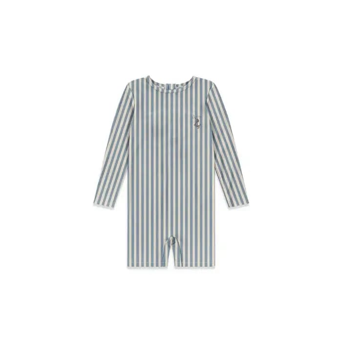 Maillots de bain enfants maillots de bain pour garçons maillots de bain pour bébé rayure bleue haute élasticité vitesse combinaison sèche vacances crème solaire garçon maillots de bain