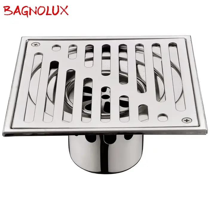 Bangnolux – grille de douche carrée en acier inoxydable SUS 304, grille de déchets de sol carrée, grille de déchets de salle de bains, filtre de vidange